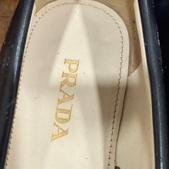 Prada Women's Classic Black Leather Loafers - Picture 5 of 9